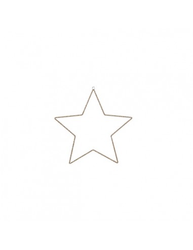 Decorazione stella perline da appendere h 46 cm - BRUCO