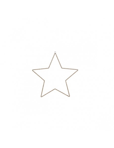 Decorazione stella perline da appendere h 46 cm - BRUCO