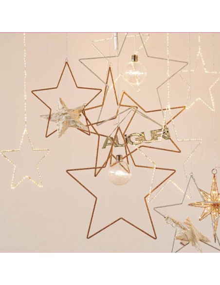 Decorazione stella perline da appendere h 46 cm - BRUCO
