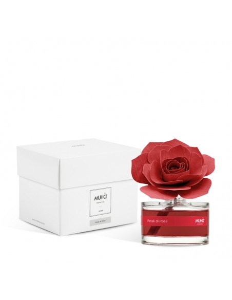 Profumatore di ambienti con rosa rossa 50 ml Petali di Rosa - ROSE by Muhà