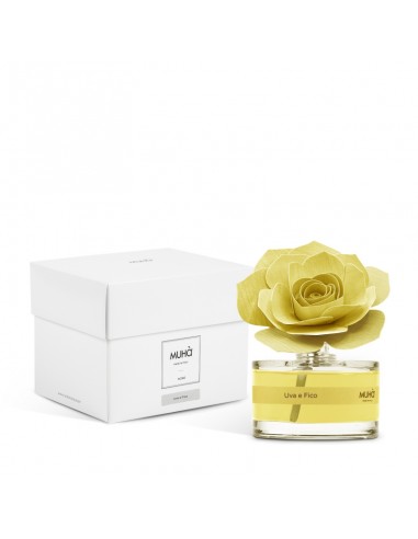 Profumatore di ambienti con rosa gialla 50 ml Uva e Fico - ROSE by Muhà