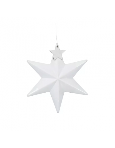 Rader Stella in porcellana con ciondolo in metallo colore argento h 10 cm