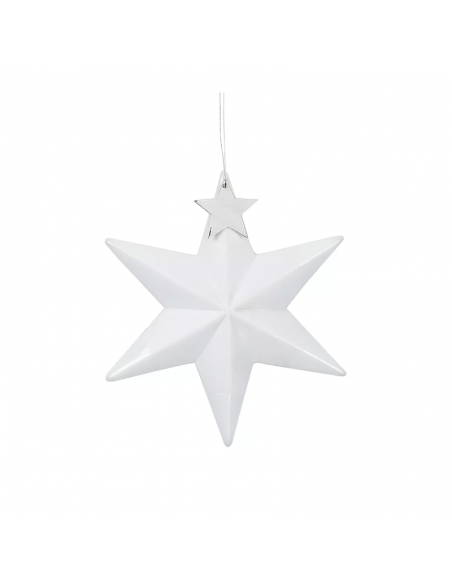 Rader Stella in porcellana con ciondolo in metallo colore argento h 10 cm