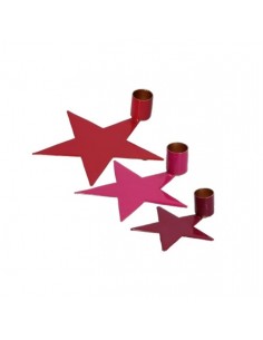 RITUALI DOMESTICI Set 3 portacandele stella in metallo NONSOLOROSSO
