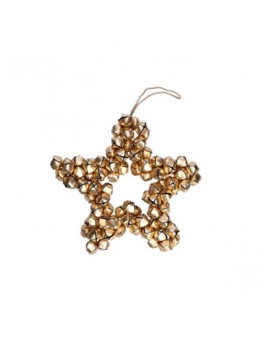 RITUALI DOMESTICI Stella decorativa con sonagli metallo cm 33 BUBBOLIBELLI