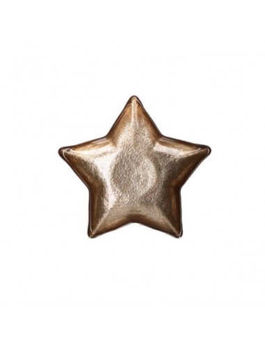 RITUALI DOMESTICI piatto stella in vetro color oro 16 cm NEIMIEIPENSIERI