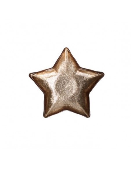 RITUALI DOMESTICI piatto stella in vetro color oro 16 cm NEIMIEIPENSIERI