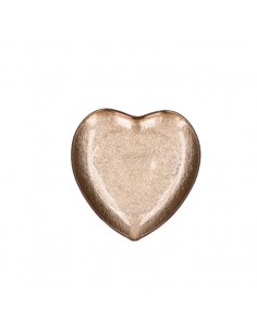 RITUALI DOMESTICI Piatto cuore vetro colore oro cm 21 NEIMIEIPENSIERI