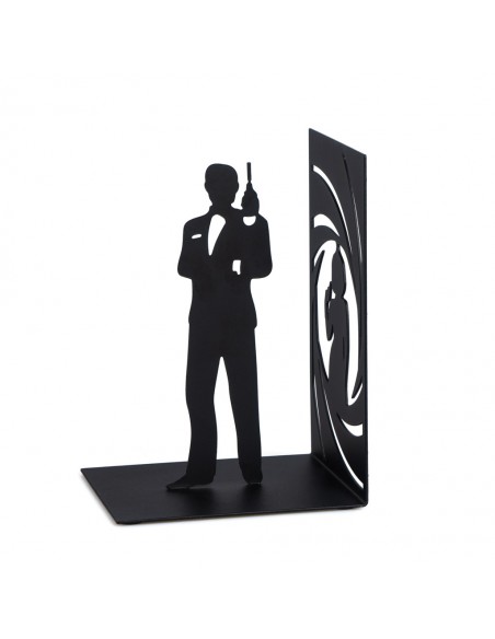 BALVI fermalibri in metallo verniciato nero h 17 cm JAMES BOND