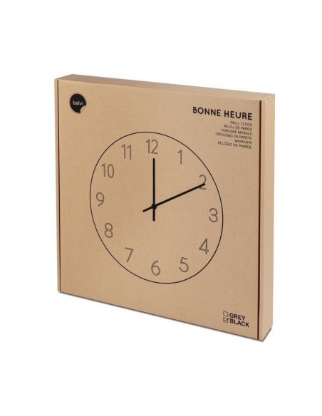 BALVI Orologio da parete colore nero diam. 29 cm BONNE HEURE