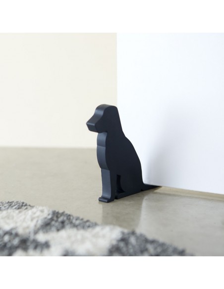 BALVI fermaporta in silicone colore nero h cm 12 CANINE