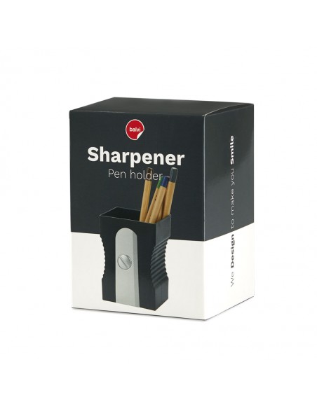 BALVI portapenne a forma di temperamatite col nero h 11,5 cm SHARPENER