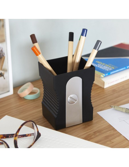 BALVI portapenne a forma di temperamatite col nero h 11,5 cm SHARPENER