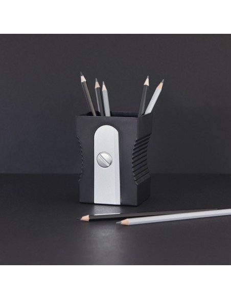 BALVI portapenne a forma di temperamatite col nero h 11,5 cm SHARPENER