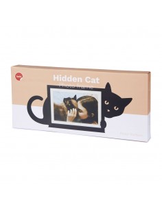 BALVI Portafoto orizzontale in metallo col nero l 36 cm HIDDEN CAT 2