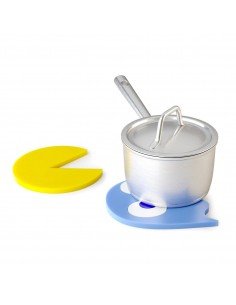 BALVI 2 sottopentola in silicone magnetico h 14 cm PAC-MAN