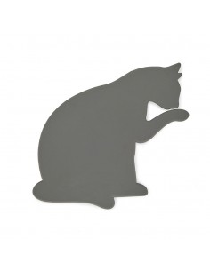 BALVI sottopentola gatto in silicone magnetico grigio h 21 cm FELINE