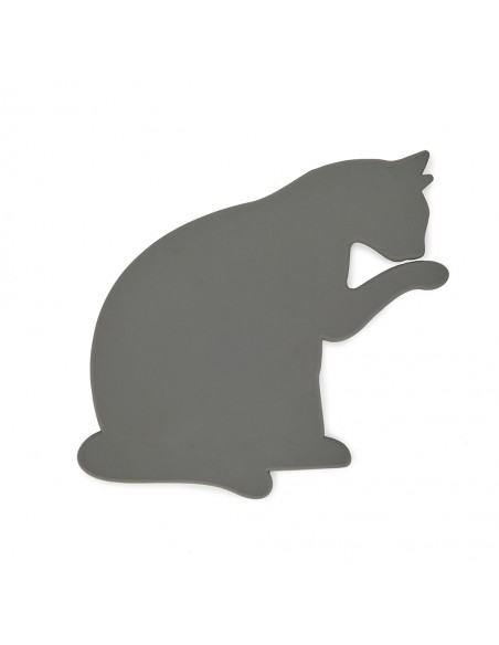 BALVI sottopentola gatto in silicone magnetico grigio h 21 cm FELINE