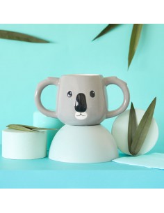 BALVI mug testa di koala grigio 400 ml 2