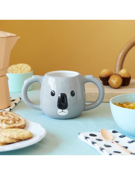 BALVI mug testa di koala grigio 400 ml