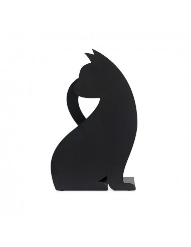 BALVI portatovaglioli gatto in metallo verniciato nero h 20 cm FELINE