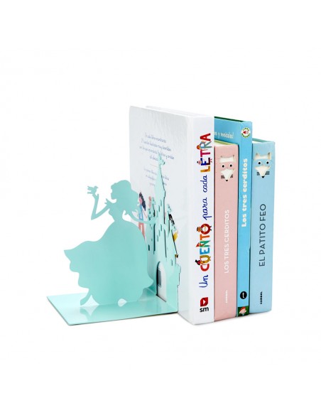 BALVI Fermalibri principessa in metallo verniciato turchese h 17 cm FAIRY TALE