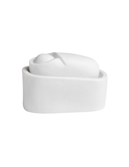 RADER Capanna in legno con natività in ceramica h 18,5 cm