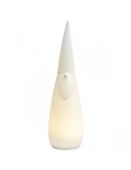 RADER babbo natale in ceramica con luce led h 22 cm