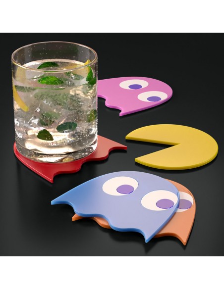 BALVI 5 sottobicchieri magnetici in pvc PAC MAN