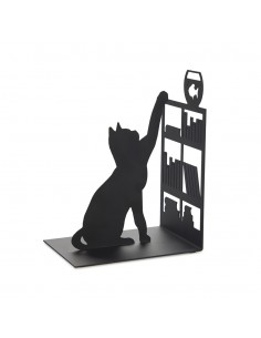BALVI fermalibri gatto in metallo verniciato h 17 cm FISHING CAT
