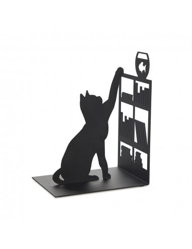 BALVI fermalibri gatto in metallo verniciato h 17 cm FISHING CAT