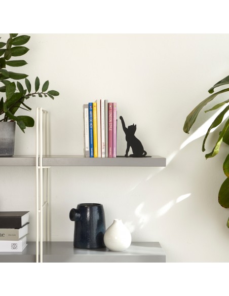 BALVI fermalibri gatto in metallo verniciato h 17 cm FISHING CAT