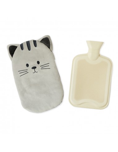 BALVI borsa acqua calda con copertura gatto in poliestere grigio KITTY