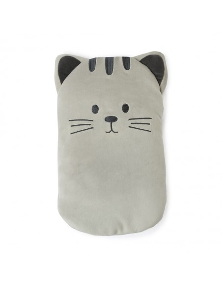 BALVI borsa acqua calda con copertura gatto in poliestere grigio KITTY