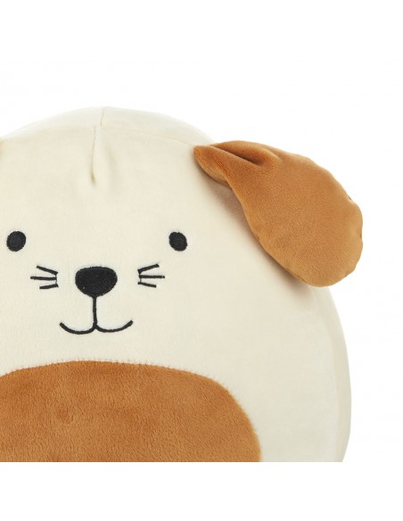 BALVI Cuscino a forma di cane colore bianco poliestere h 29 cm Woof!