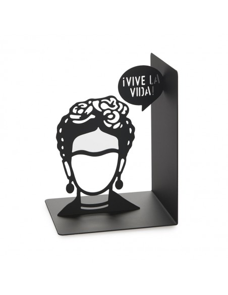 BALVI Fermalibri metallo verniciato nero h 17 cm FRIDA