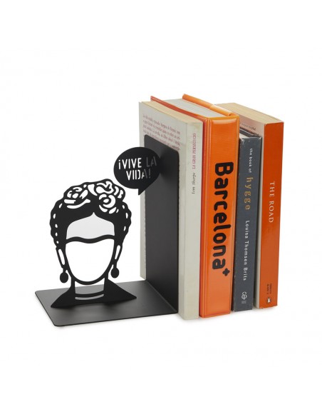 BALVI Fermalibri metallo verniciato nero h 17 cm FRIDA