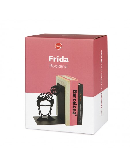 BALVI Fermalibri metallo verniciato nero h 17 cm FRIDA