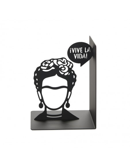 BALVI Fermalibri metallo verniciato nero h 17 cm FRIDA