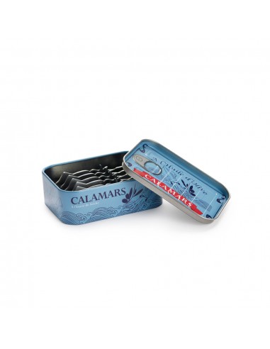 BALVI set 6 forchettine da aperitivo in acciaio con scatola metallo Calamars