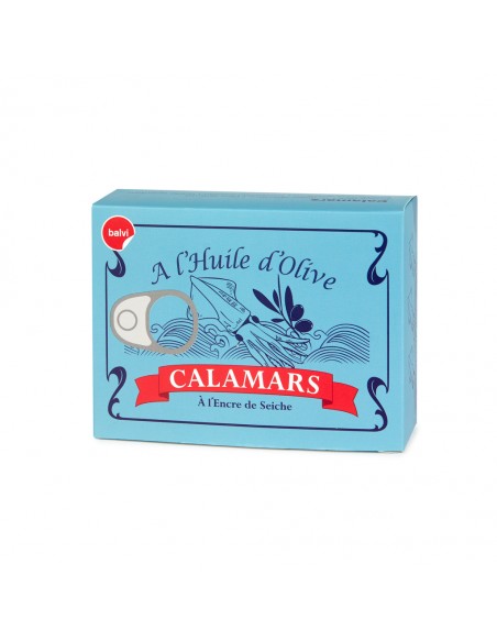 BALVI set 6 forchettine da aperitivo in acciaio con scatola metallo Calamars