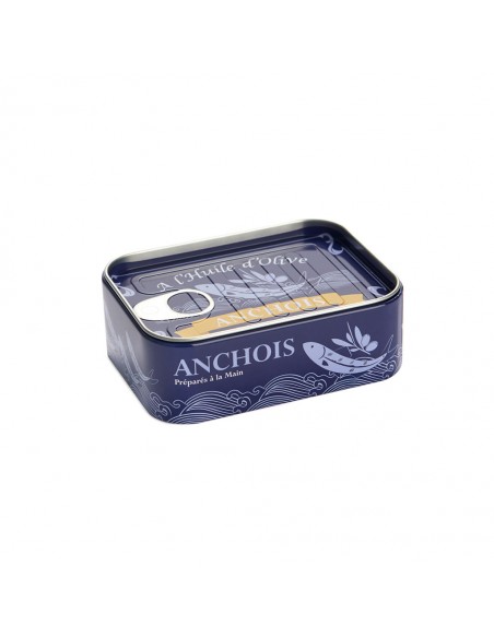 BALVI Set di forchettine per aperitivo in scatola metallo Anchois