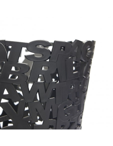 BALVI Cestino gettacarte plastica in 2 alternative colore LETTERS