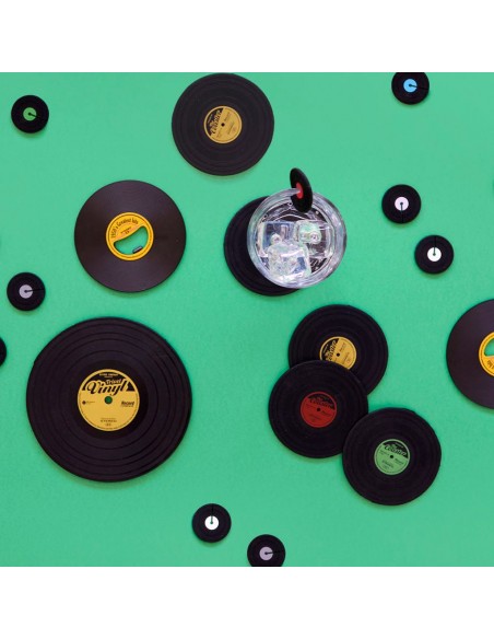 BALVI set 4 sottobicchieri in silicone a forma di disco THE COASTER