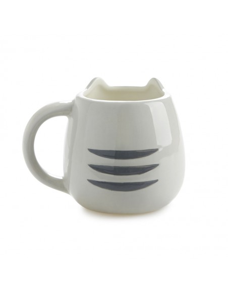 BALVI mug tazza in ceramica gatto grigio 400 ml KITTY