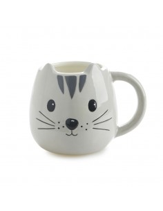 BALVI mug tazza in ceramica gatto grigio 400 ml KITTY
