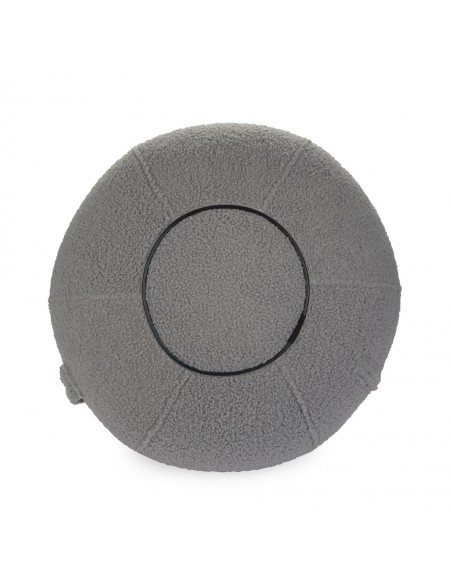 BALVI puff sgabello in poliestere a forma di gatto h 45 cm KITTY GRIGIO
