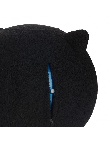 BALVI puff sgabello in poliestere a forma di gatto h 45 cm KITTY NERO