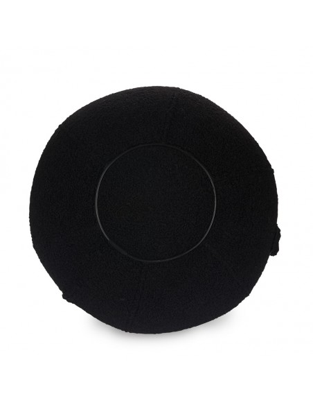 BALVI puff sgabello in poliestere a forma di gatto h 45 cm KITTY NERO