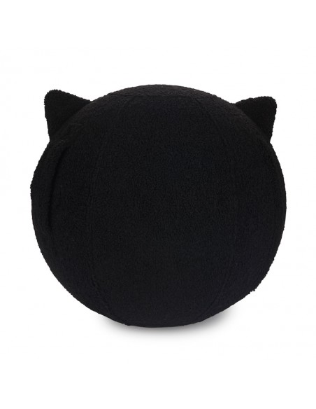 BALVI puff sgabello in poliestere a forma di gatto h 45 cm KITTY NERO